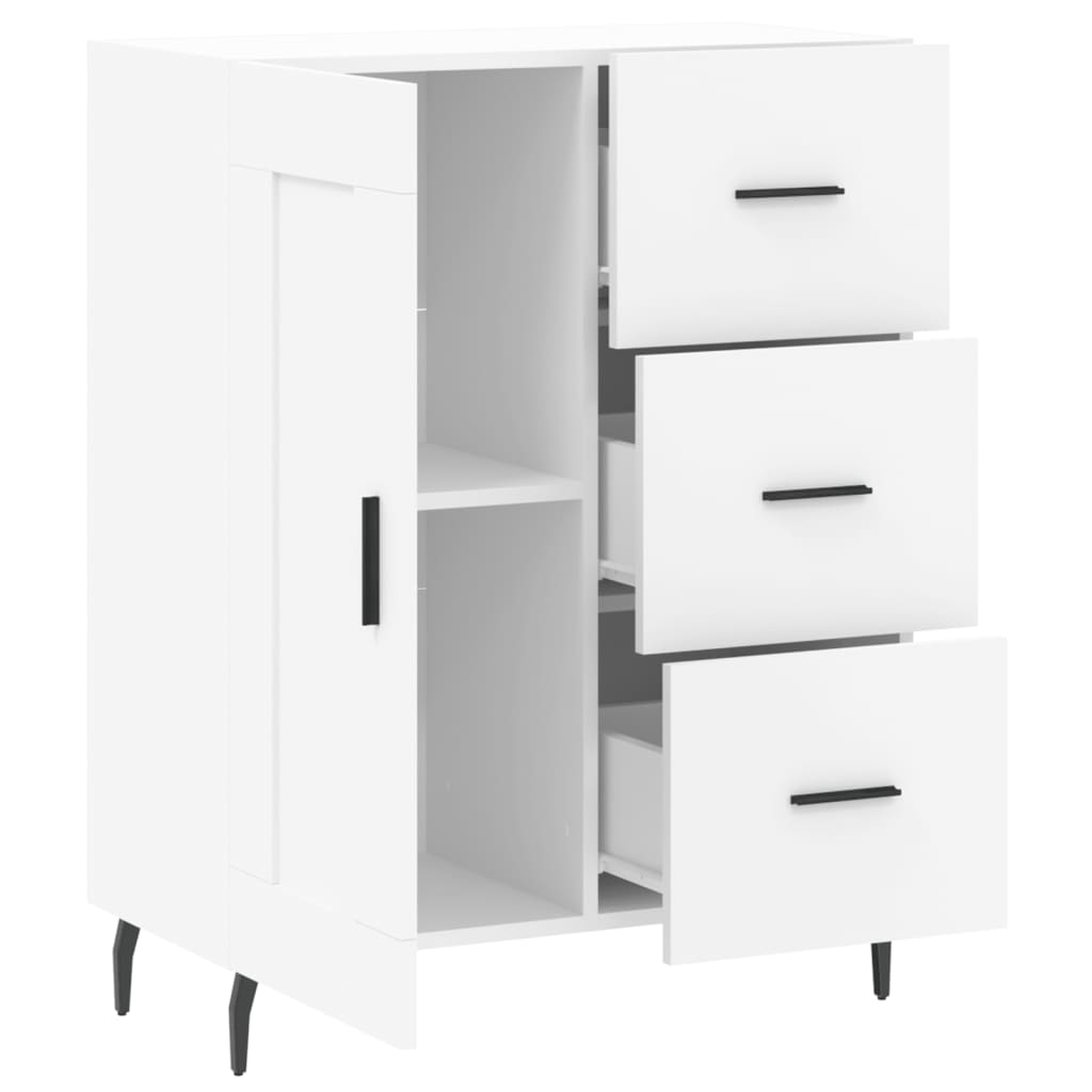 Sideboard White 69.5x34x90 cm Engineered Wood