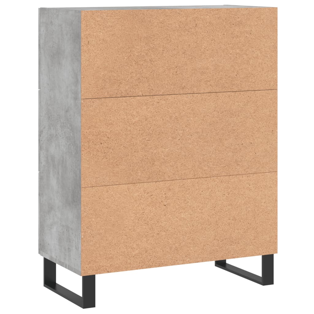 Sideboard Concrete Grey 69.5x34x90 cm Engineered Wood