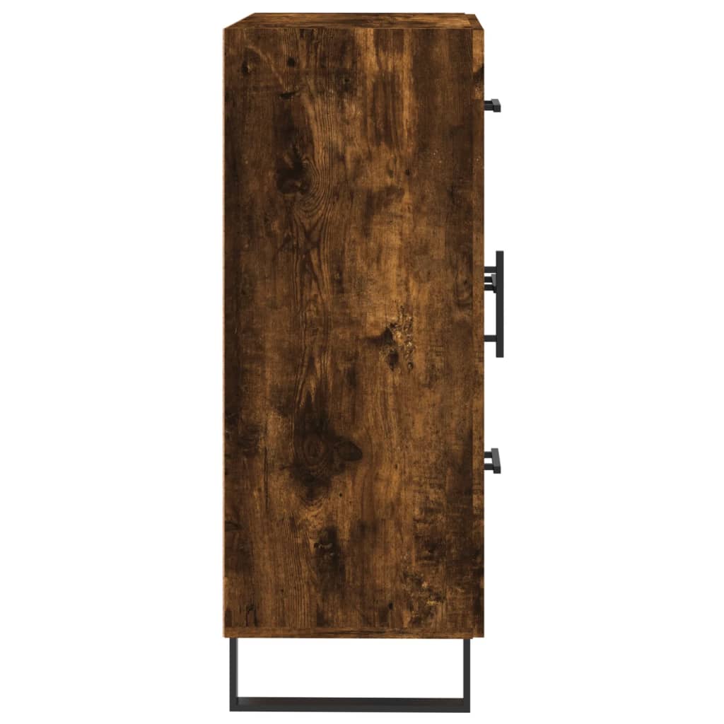 Sideboard Smoked Oak 69.5x34x90 cm Engineered Wood