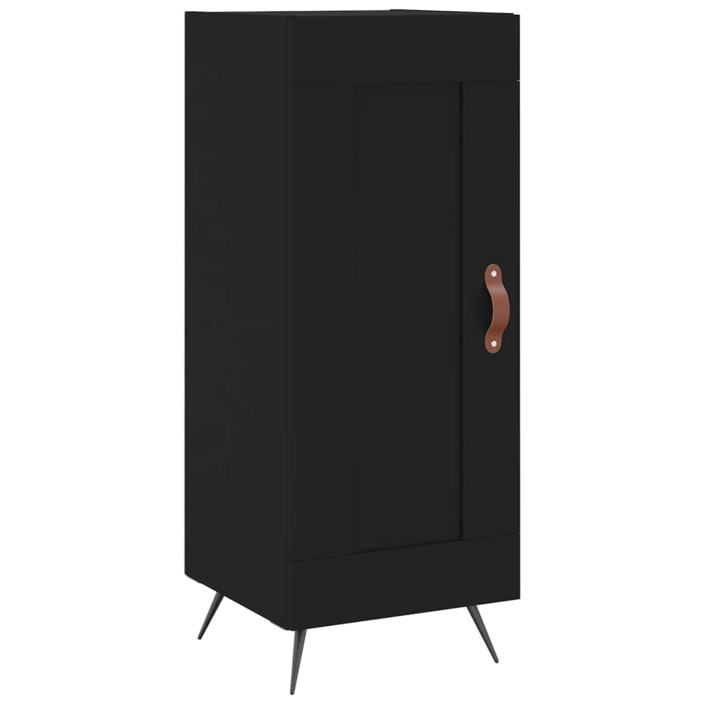 Sideboard Black 34.5x34x90 cm Engineered Wood