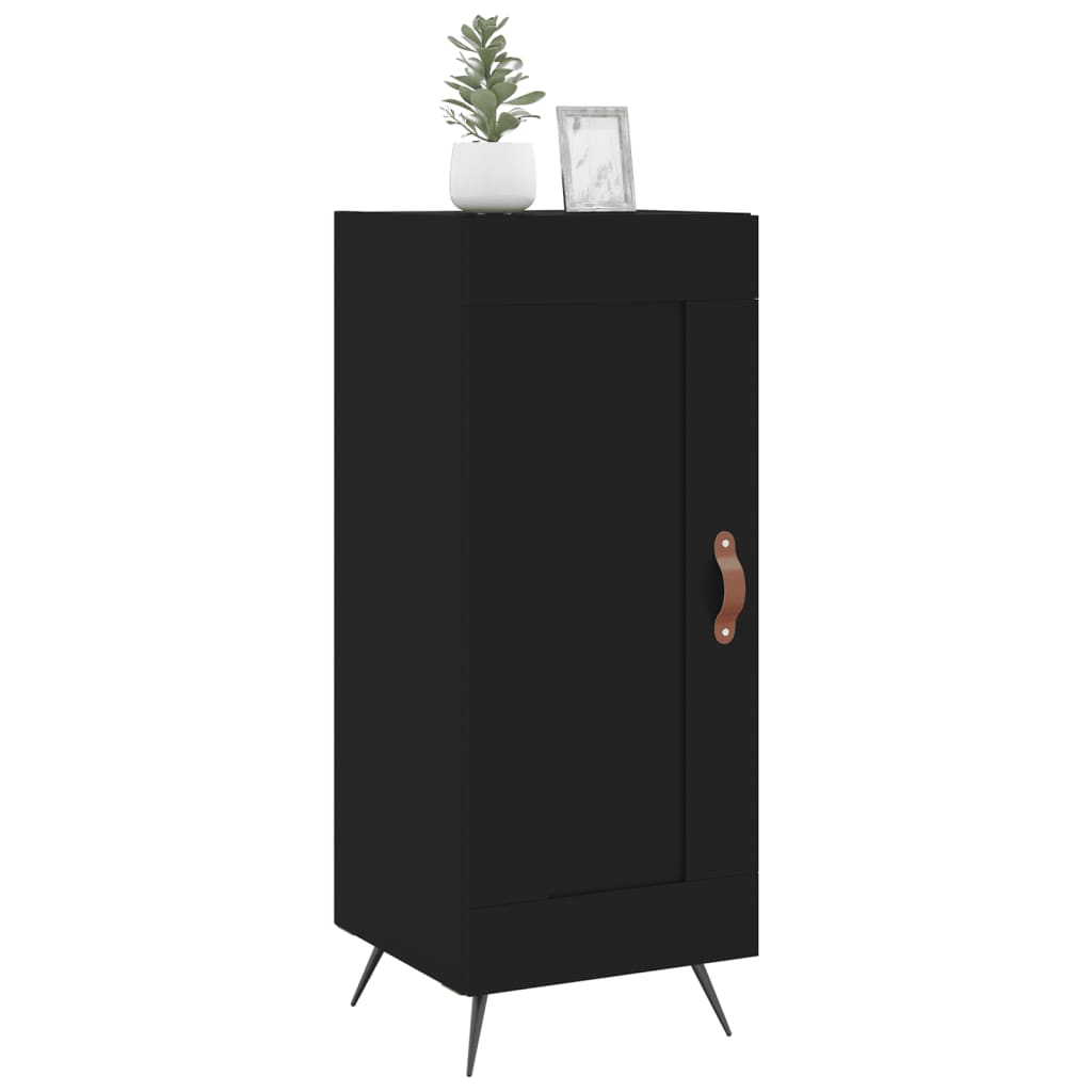 Sideboard Black 34.5x34x90 cm Engineered Wood