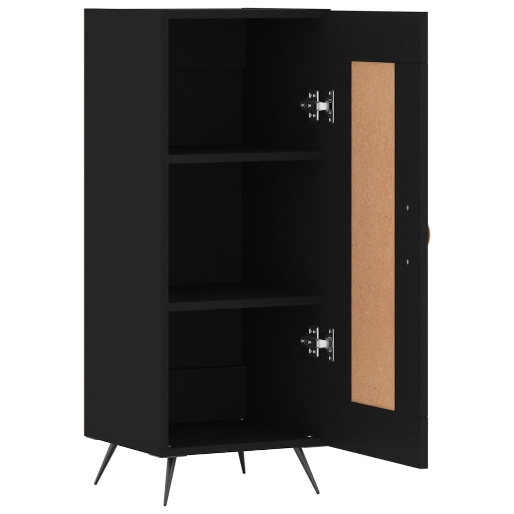 Sideboard Black 34.5x34x90 cm Engineered Wood