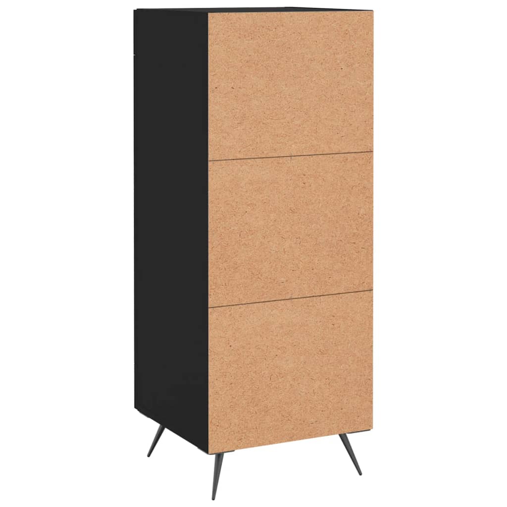 Sideboard Black 34.5x34x90 cm Engineered Wood