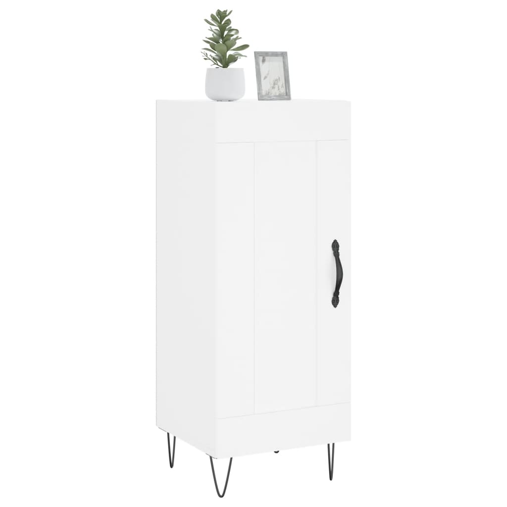 Sideboard White 34.5x34x90 cm Engineered Wood