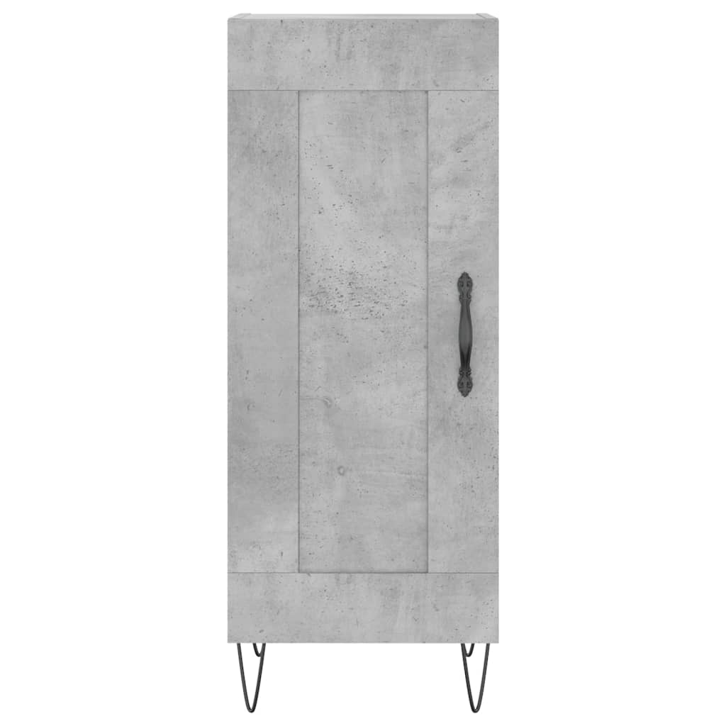 Sideboard Concrete Grey 34.5x34x90 cm Engineered Wood