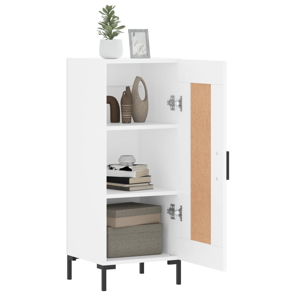 Sideboard White 34.5x34x90 cm Engineered Wood