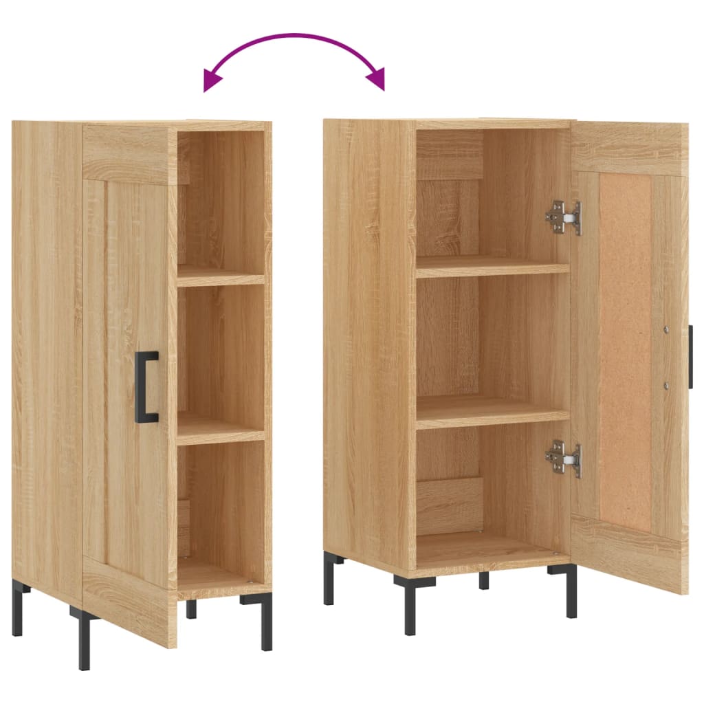 Sideboard Sonoma Oak 34.5x34x90 cm Engineered Wood