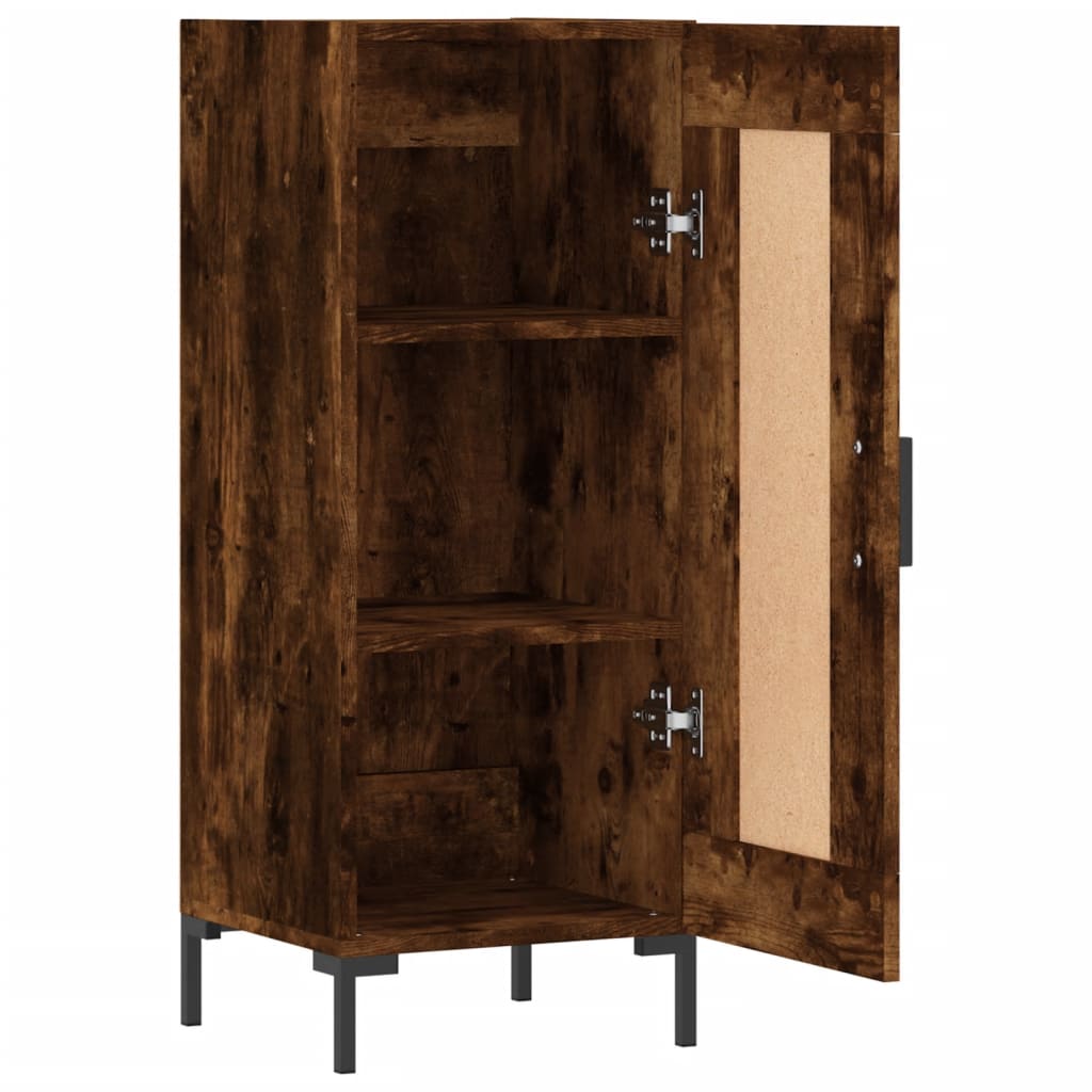 Sideboard Smoked Oak 34.5x34x90 cm Engineered Wood
