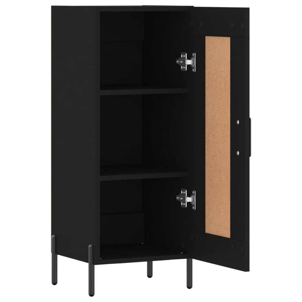 Sideboard Black 34.5x34x90 cm Engineered Wood