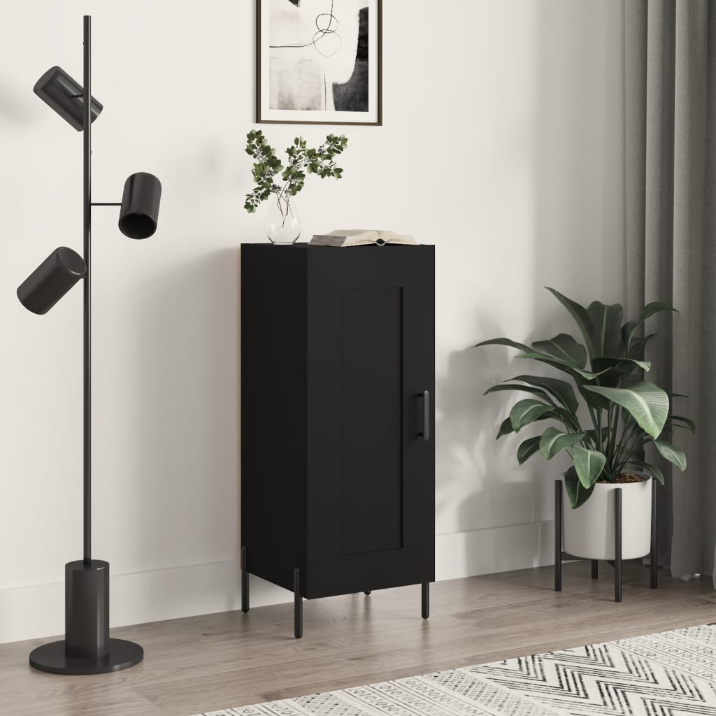 Sideboard Black 34.5x34x90 cm Engineered Wood