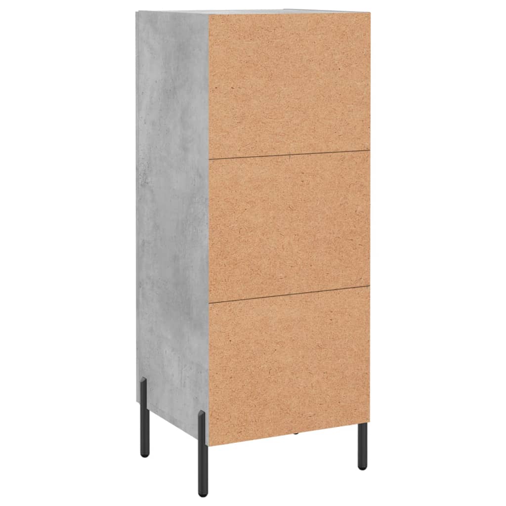 Sideboard Concrete Grey 34.5x34x90 cm Engineered Wood