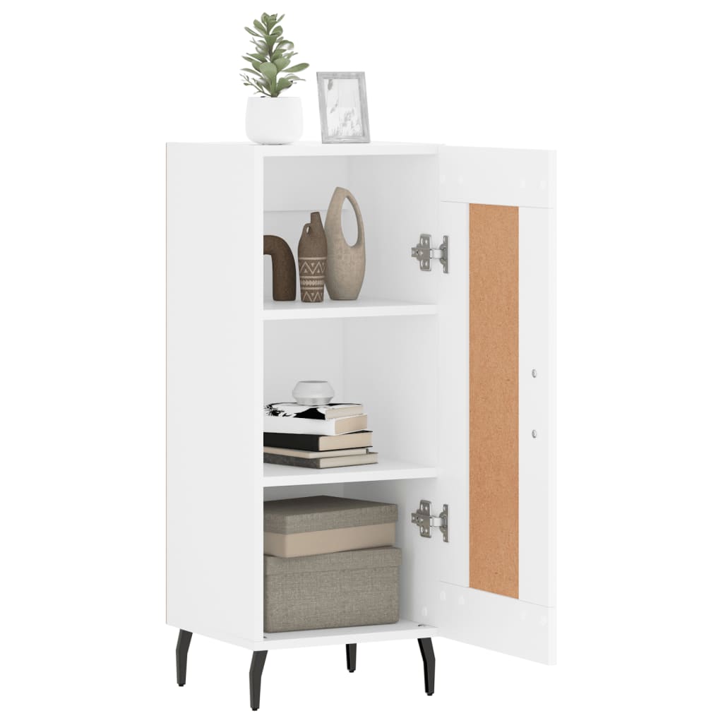 Sideboard White 34.5x34x90 cm Engineered Wood