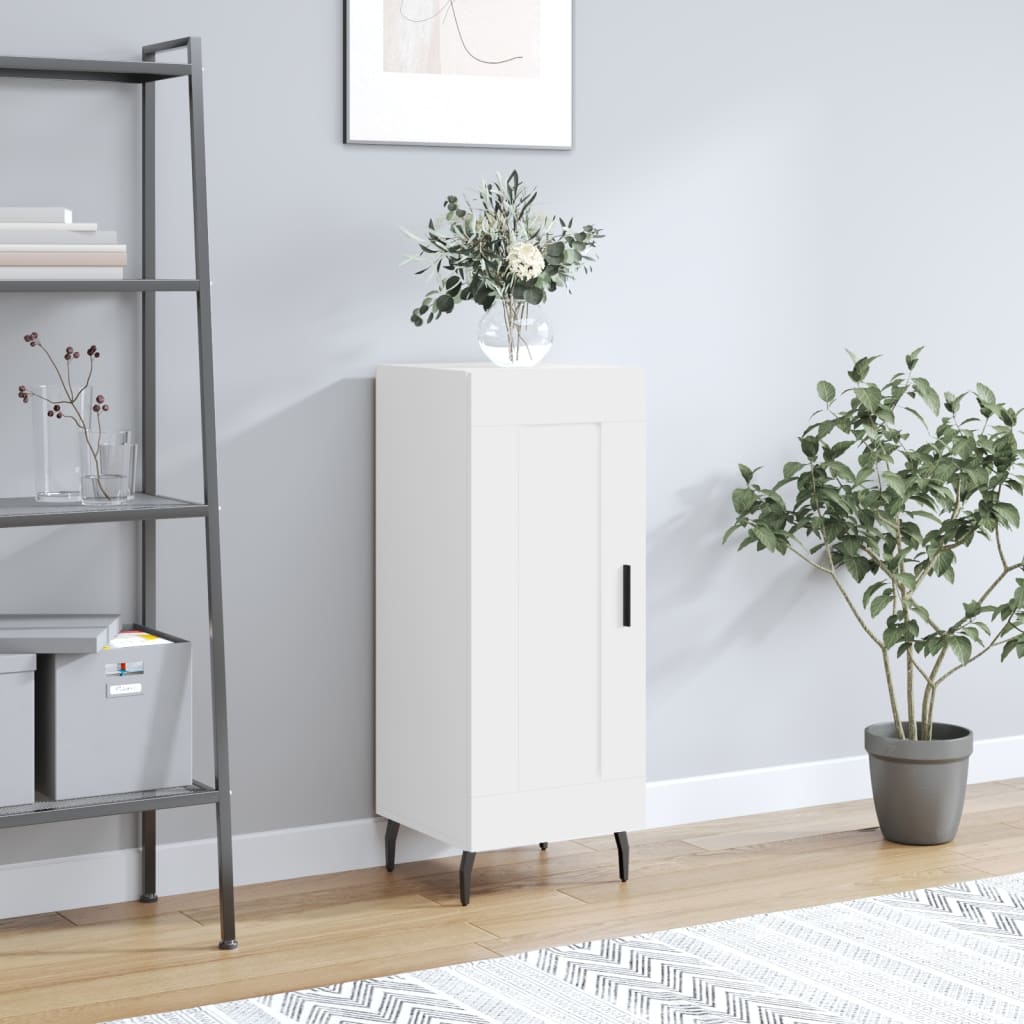 Sideboard White 34.5x34x90 cm Engineered Wood