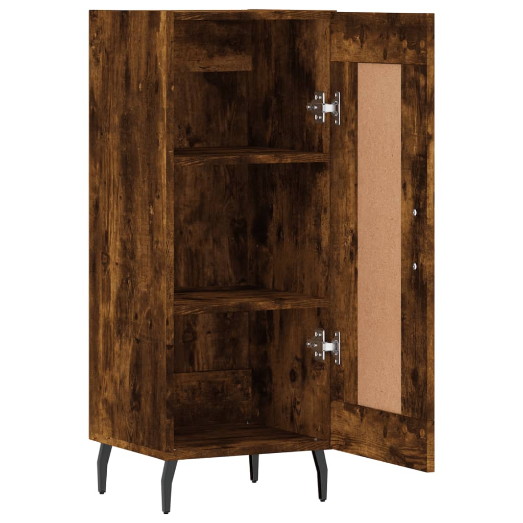 Sideboard Smoked Oak 34.5x34x90 cm Engineered Wood