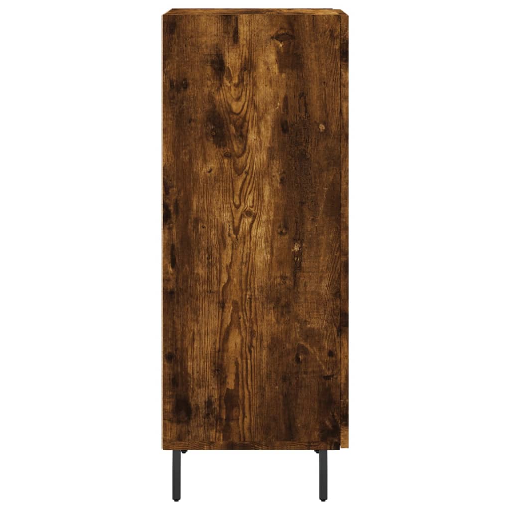 Sideboard Smoked Oak 34.5x34x90 cm Engineered Wood