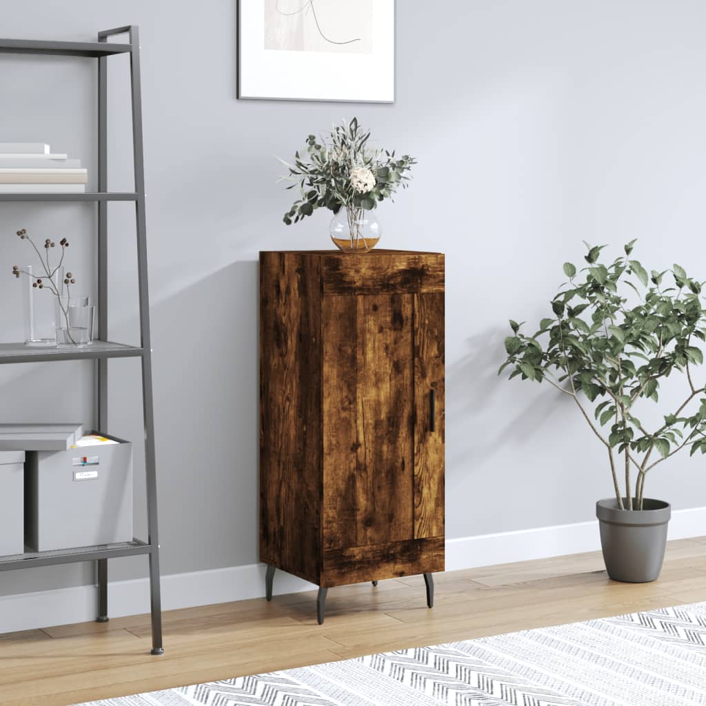 Sideboard Smoked Oak 34.5x34x90 cm Engineered Wood