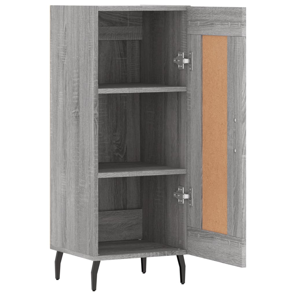 Sideboard Grey Sonoma 34.5x34x90 cm Engineered Wood