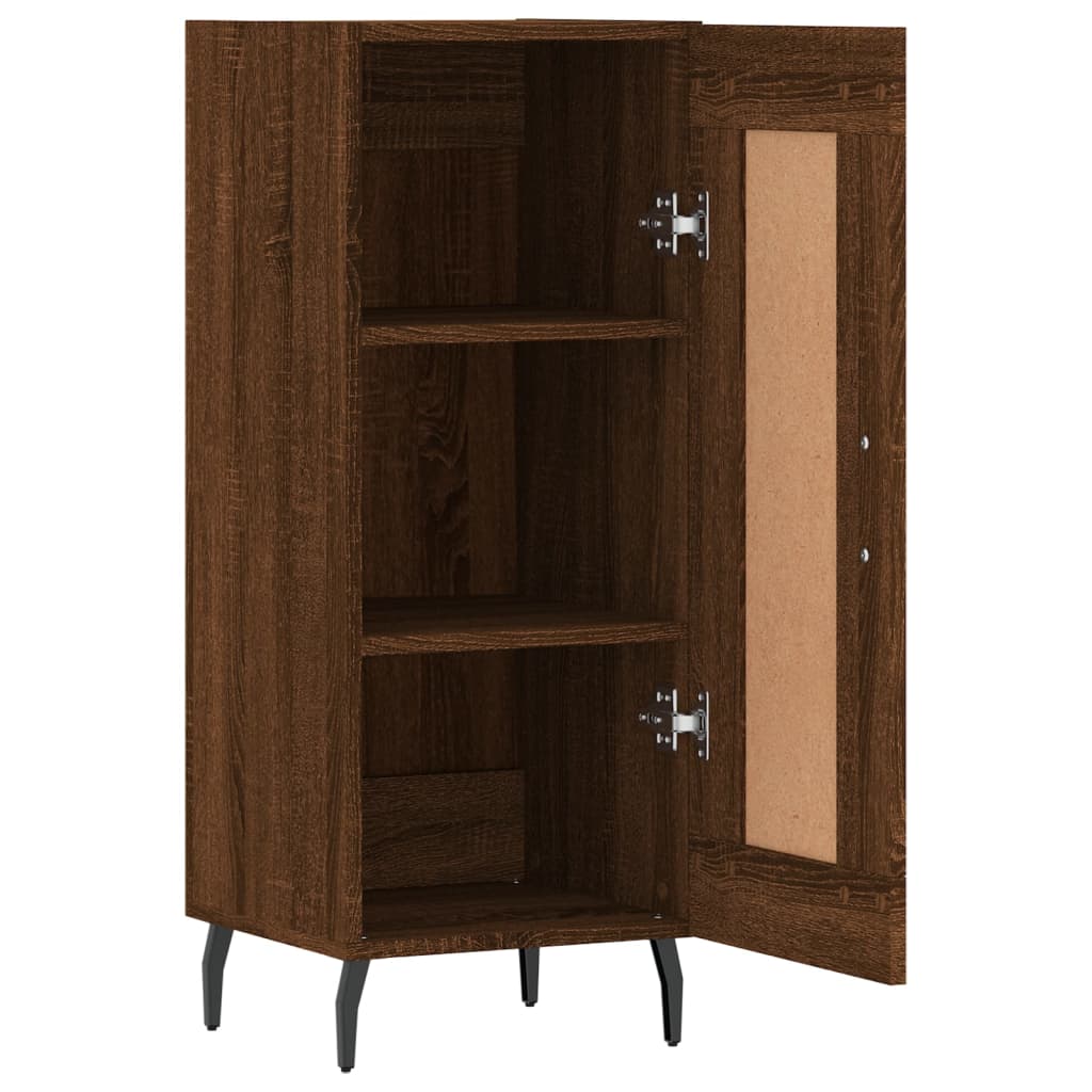 Sideboard Brown Oak 34.5x34x90 cm Engineered Wood