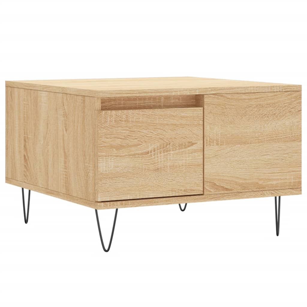 Coffee Table Sonoma Oak 55x55x36.5 cm Engineered Wood