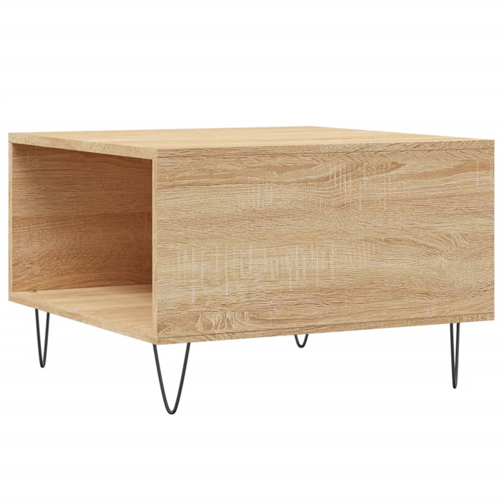 Coffee Table Sonoma Oak 55x55x36.5 cm Engineered Wood