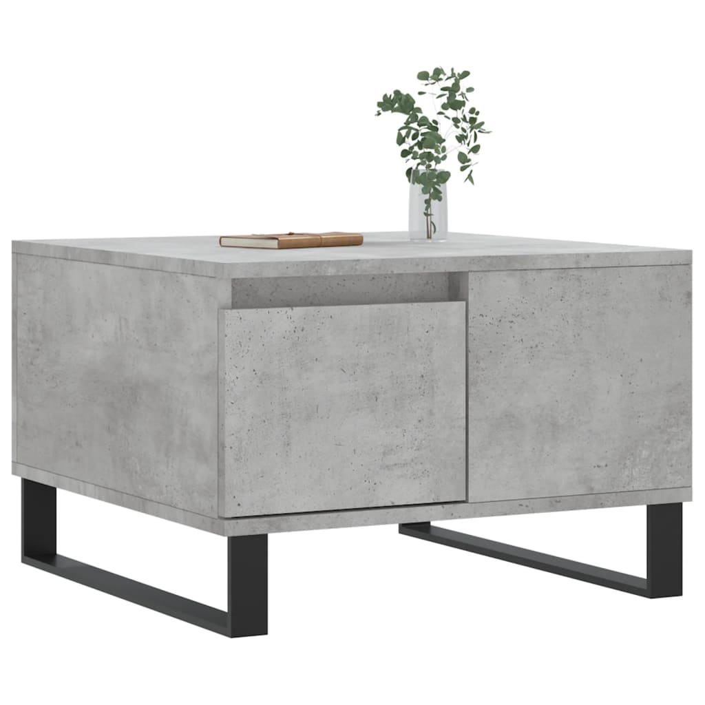 Coffee Table Concrete Grey 55x55x36.5 cm Engineered Wood