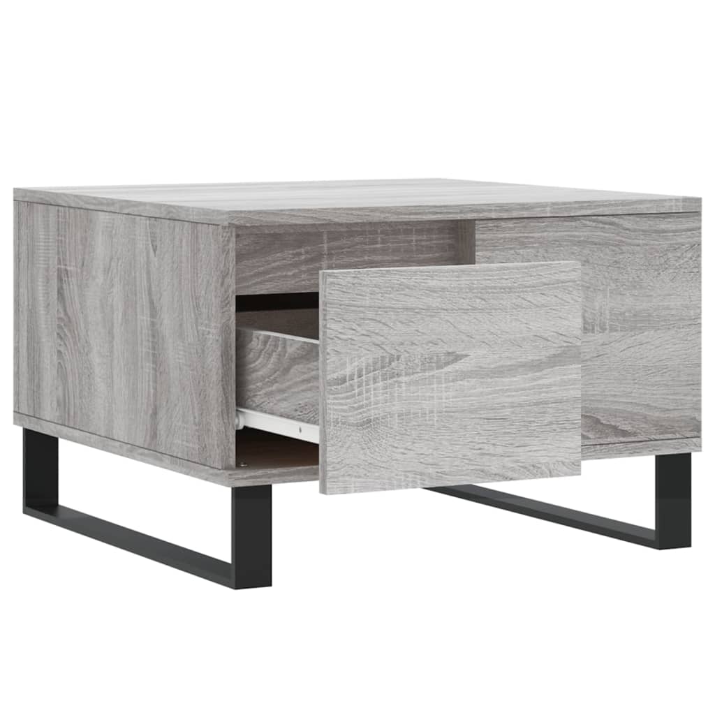 Coffee Table Grey Sonoma 55x55x36.5 cm Engineered Wood