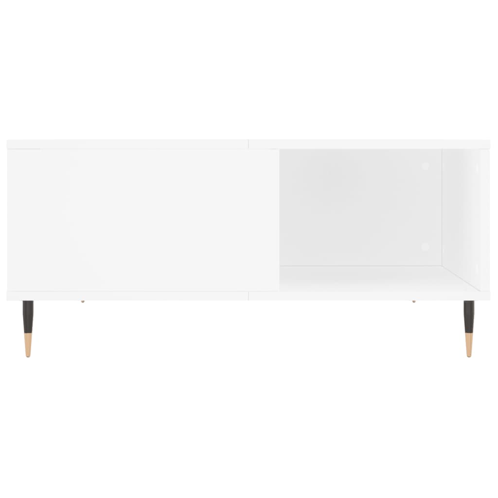 Coffee Table White 80x80x36.5 cm Engineered Wood
