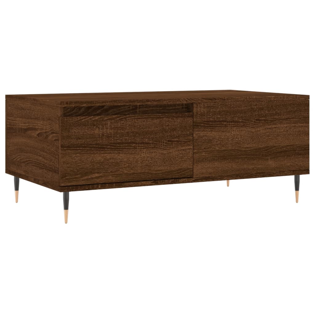 Coffee Table Brown Oak 90x50x36.5 cm Engineered Wood