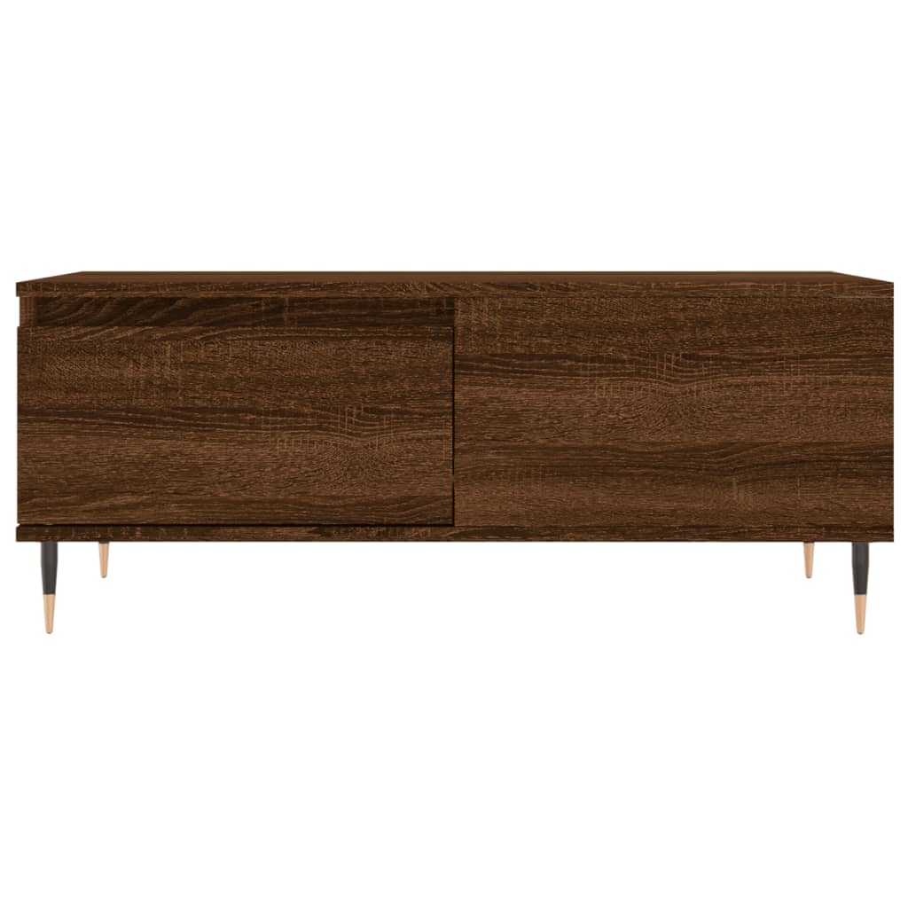 Coffee Table Brown Oak 90x50x36.5 cm Engineered Wood