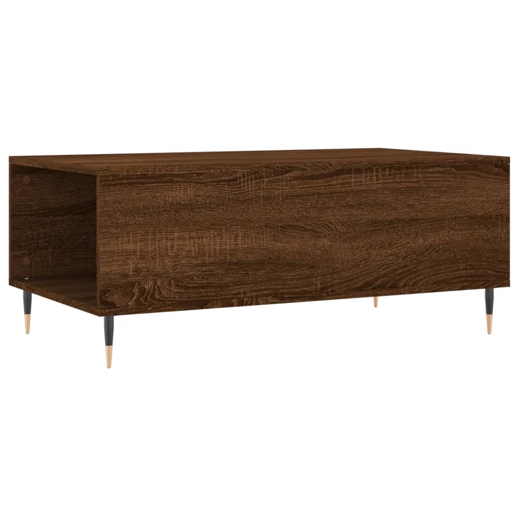 Coffee Table Brown Oak 90x50x36.5 cm Engineered Wood