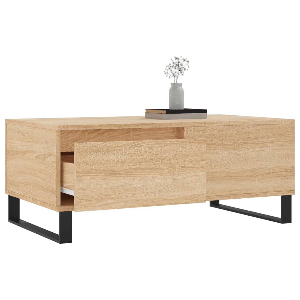 Coffee Table Sonoma Oak 90x50x36.5 cm Engineered Wood