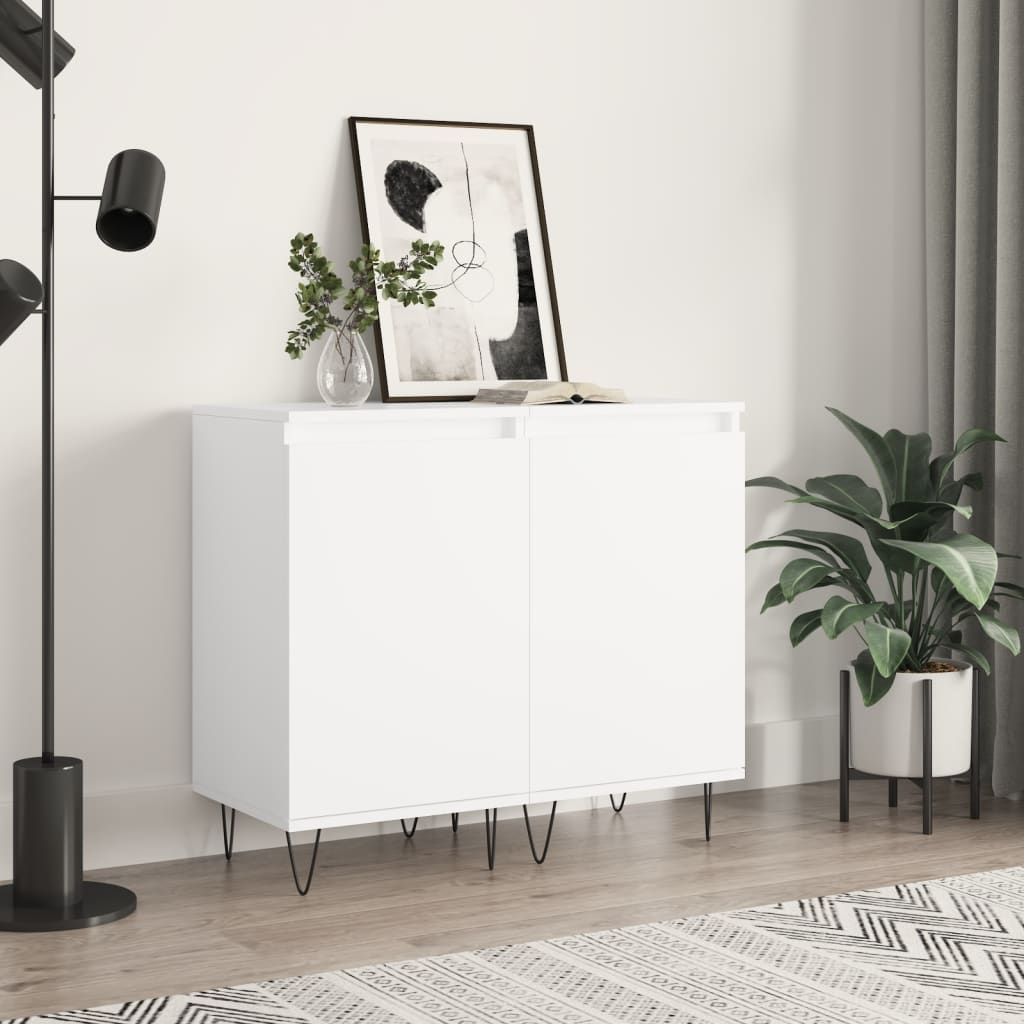 Sideboards 2 pcs White 40x35x70 cm Engineered Wood