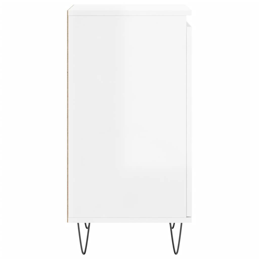 Sideboards 2 pcs High Gloss White 40x35x70 cm Engineered Wood