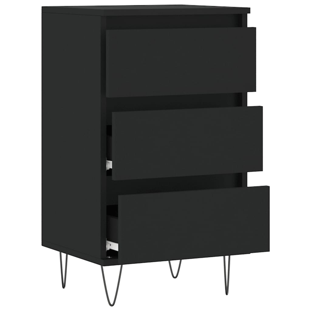 Sideboard Black 40x35x70 cm Engineered Wood