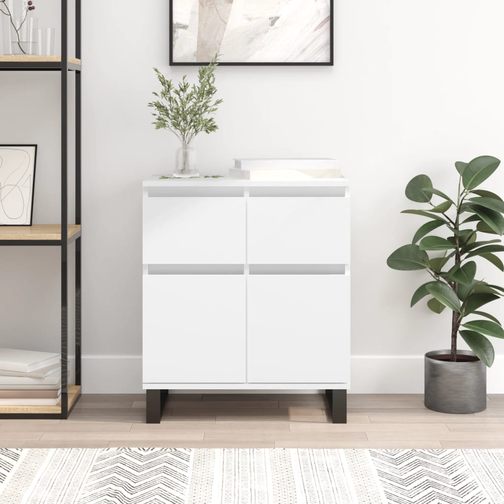 Sideboard White 60x35x70 cm Engineered Wood