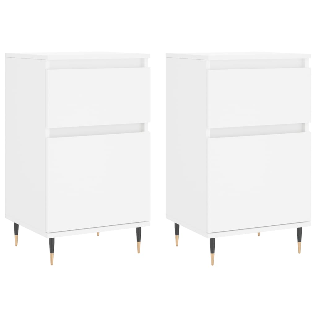 Sideboards 2 pcs White 40x35x70 cm Engineered Wood