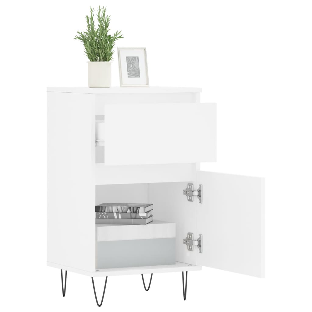 Sideboard White 40x35x70 cm Engineered Wood