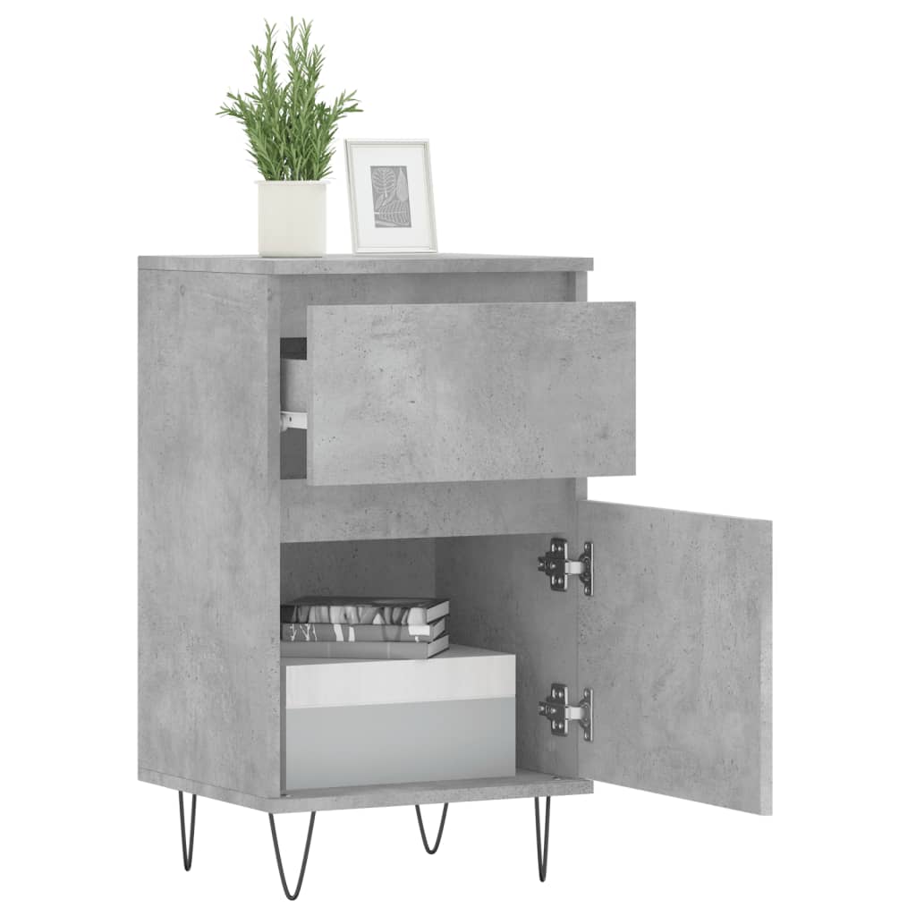 Sideboard Concrete Grey 40x35x70 cm Engineered Wood
