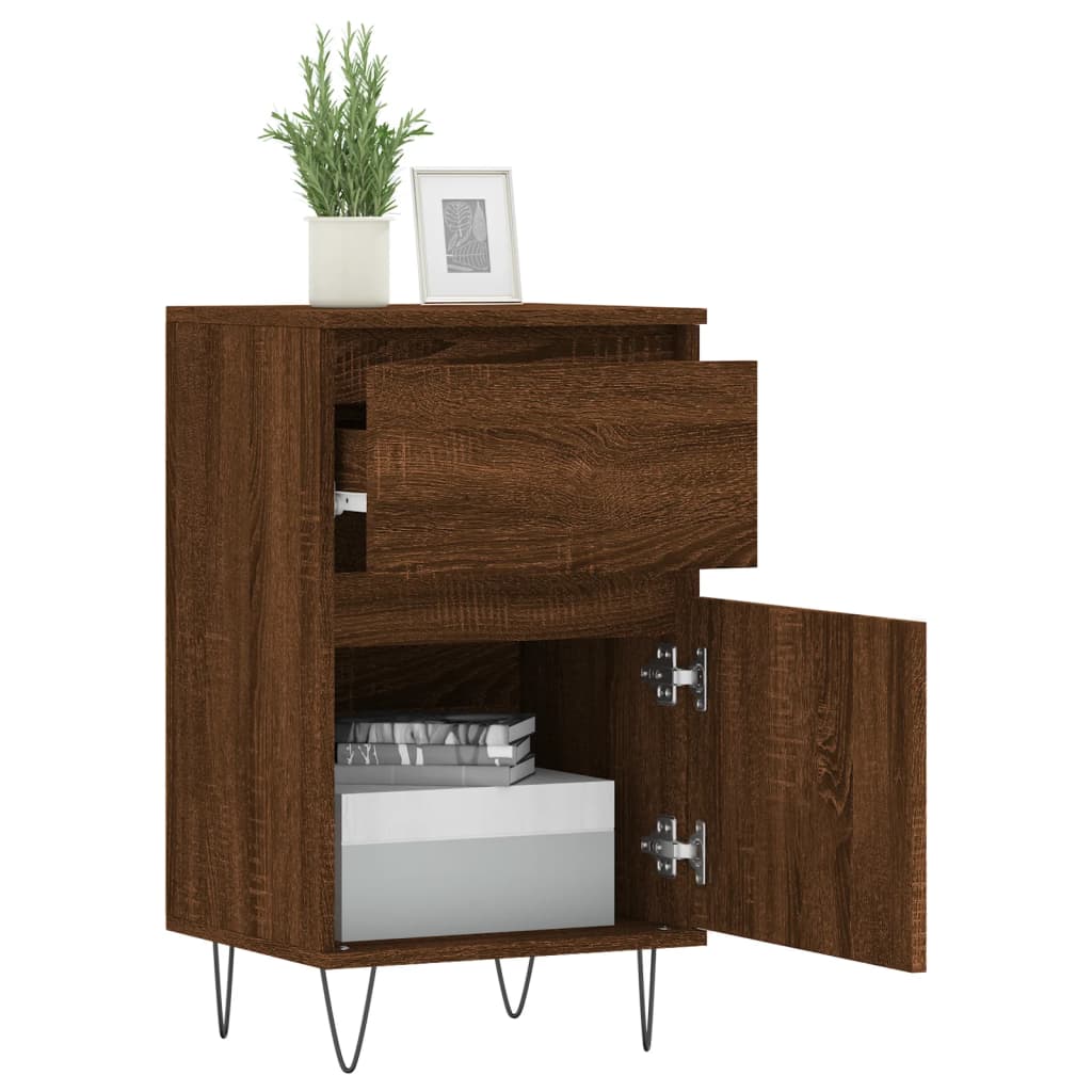 Sideboards 2 pcs Brown Oak 40x35x70 cm Engineered Wood
