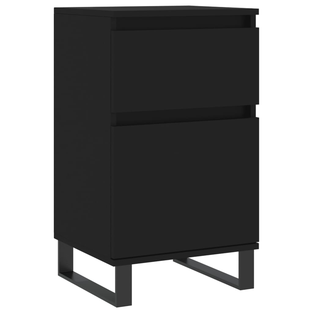 Sideboards 2 pcs Black 40x35x70 cm Engineered Wood