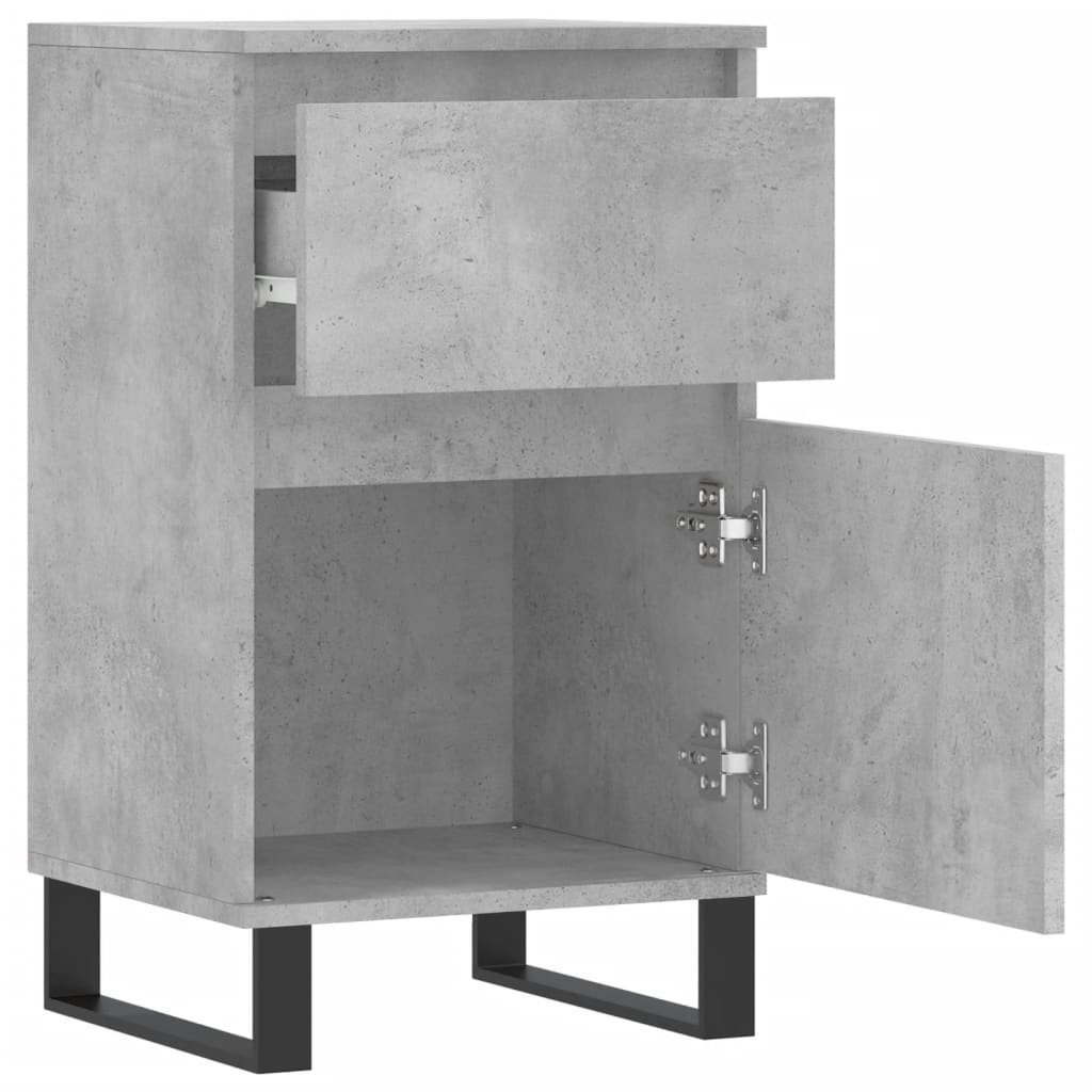 Sideboard Concrete Grey 40x35x70 cm Engineered Wood