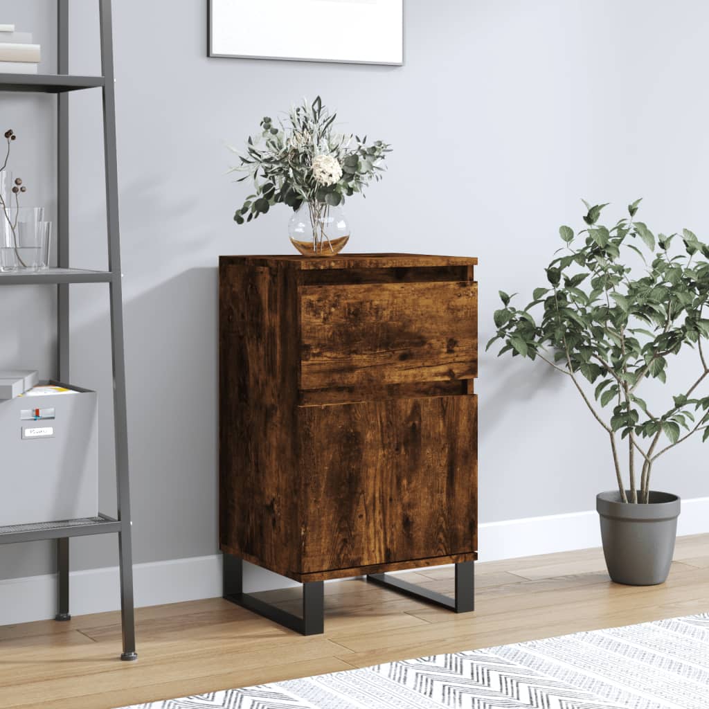 Sideboard Smoked Oak 40x35x70 cm Engineered Wood