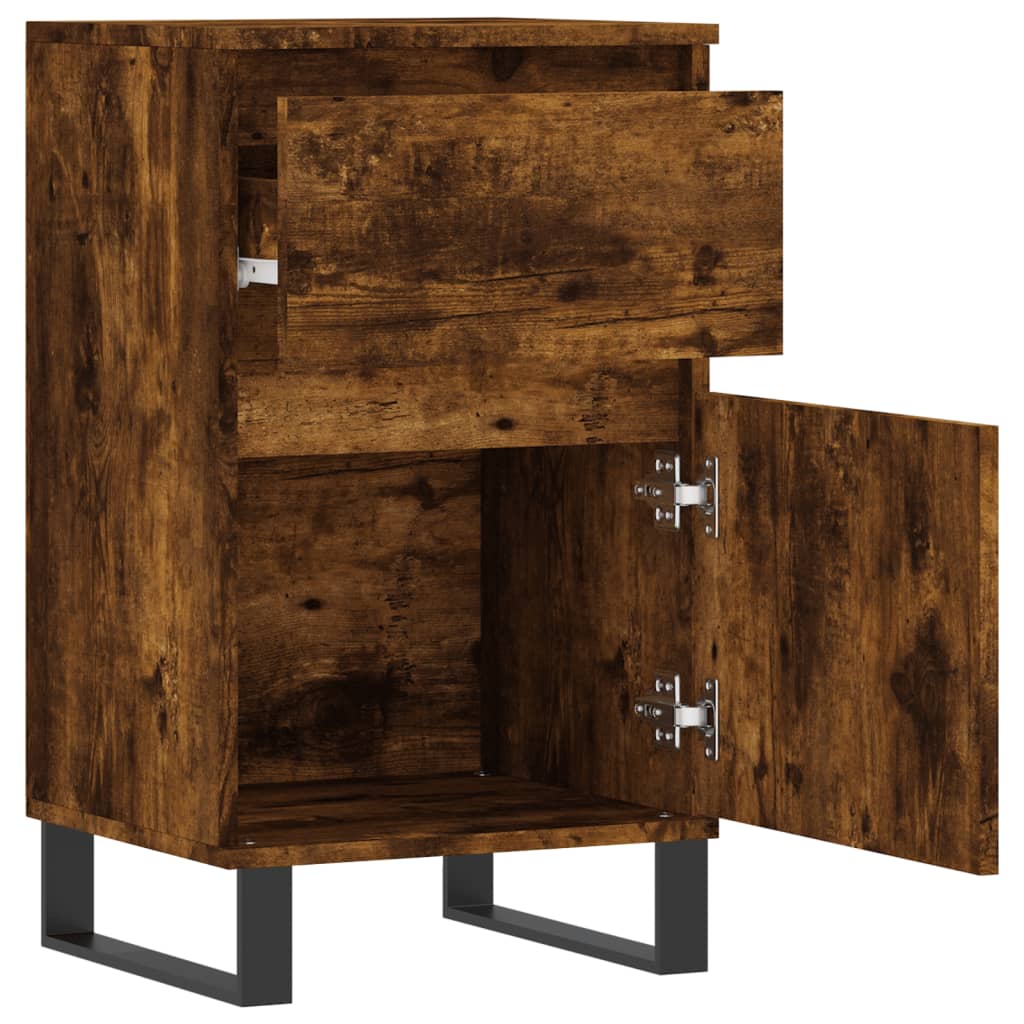 Sideboards 2 pcs Smoked Oak 40x35x70 cm Engineered Wood