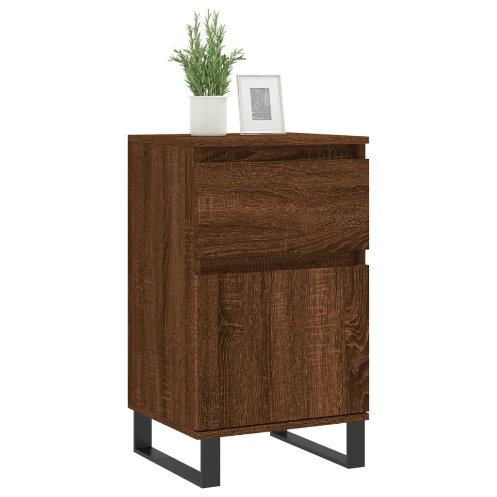 Sideboards 2 pcs Brown Oak 40x35x70 cm Engineered Wood