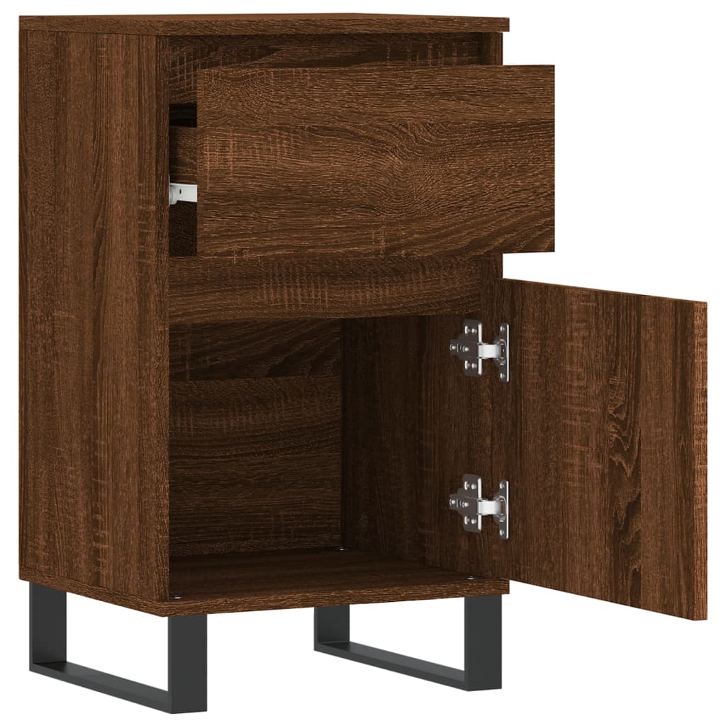 Sideboards 2 pcs Brown Oak 40x35x70 cm Engineered Wood