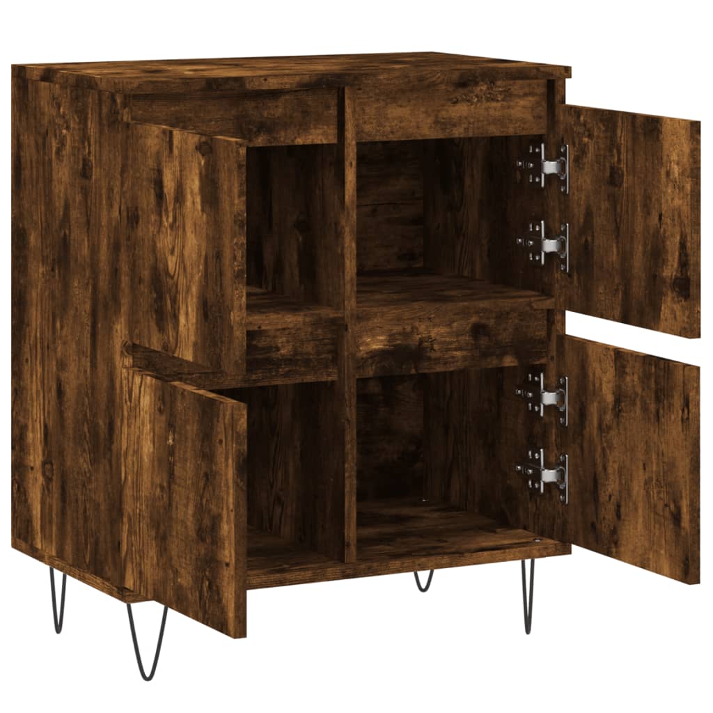 Sideboard Smoked Oak 60x35x70 cm Engineered Wood