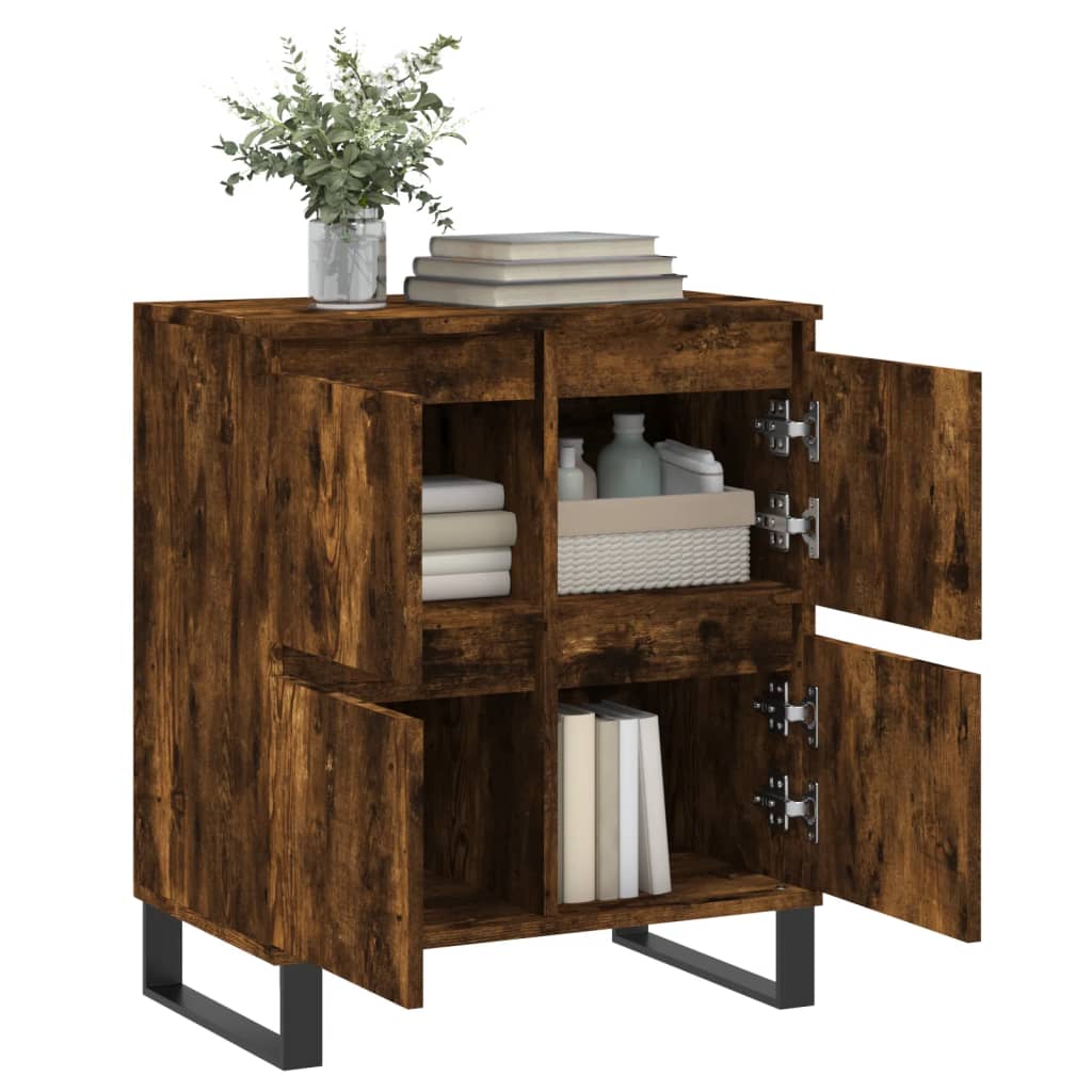 Sideboard Smoked Oak 60x35x70 cm Engineered Wood