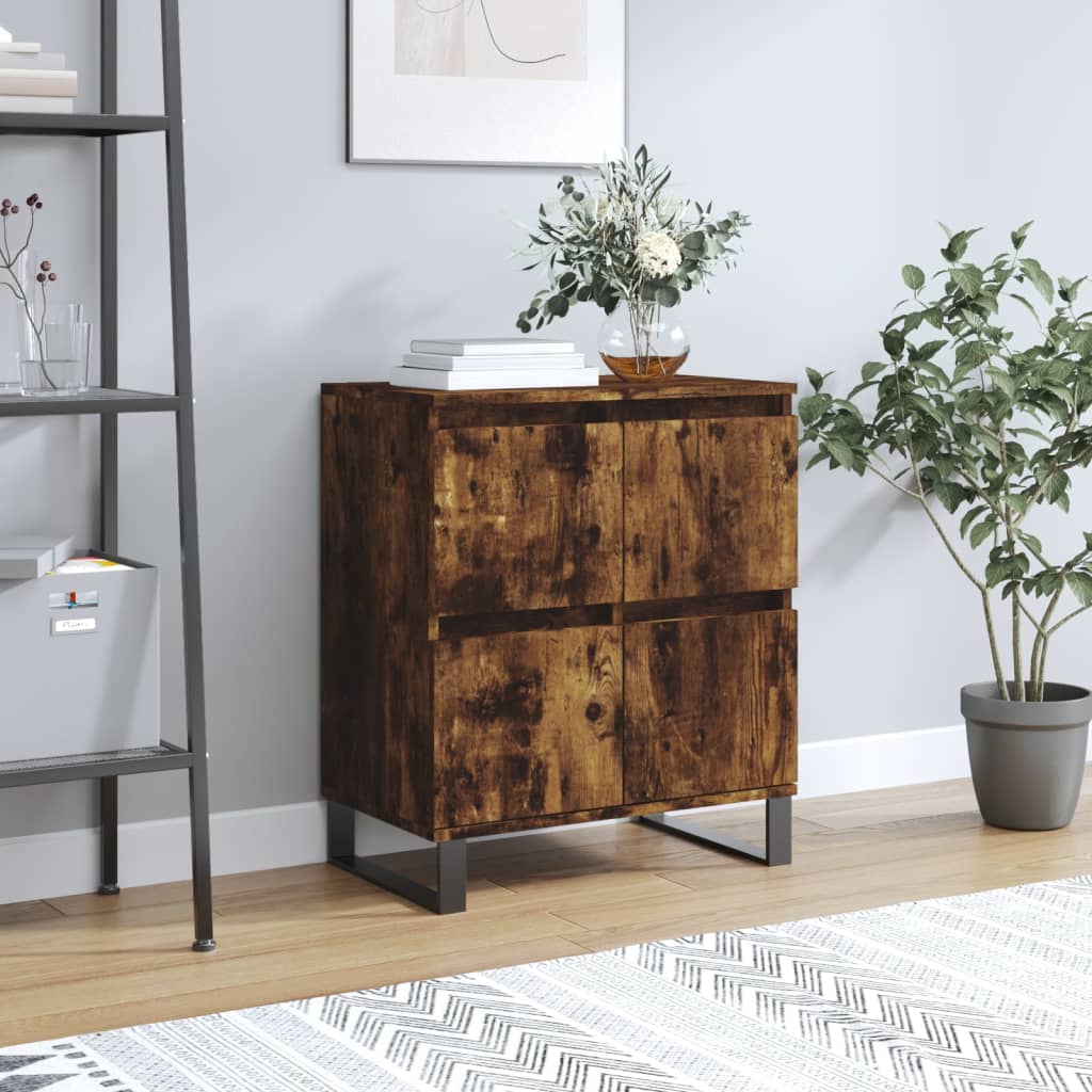 Sideboard Smoked Oak 60x35x70 cm Engineered Wood