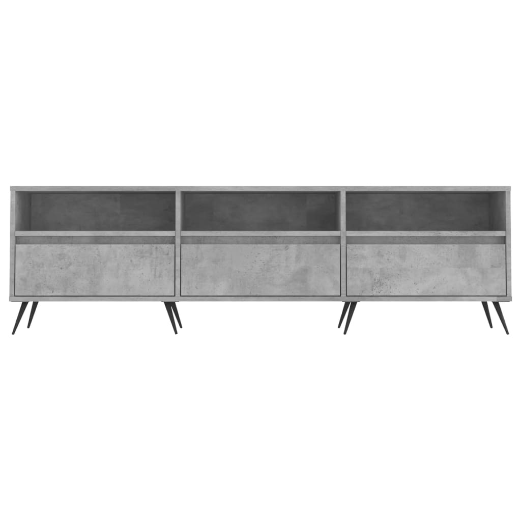 Modern Wooden 59 Inch TV Tele Stand Unit Cabinet With Open Storage & 3 Drawers