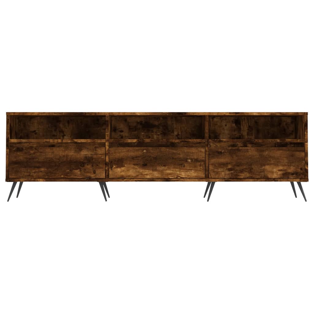 Modern Wooden 59 Inch TV Tele Stand Unit Cabinet With Open Storage & 3 Drawers
